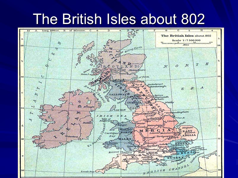 The British Isles about 802